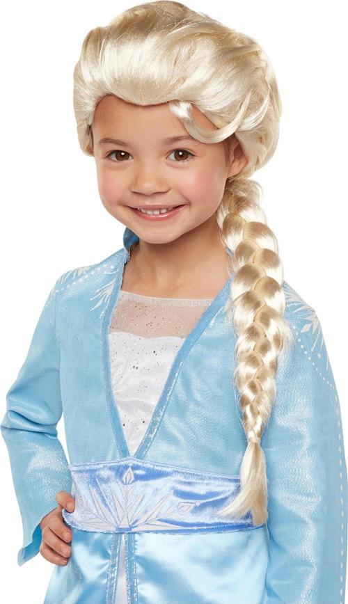 Platin Altın Dore Renk Karlar Ülkesi Elsa Frozen Peruğu Çocuk Boy