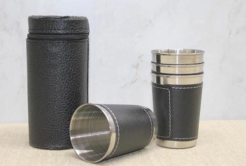 Derili Kılıflı 4'lü Shot Bardak Alk3925