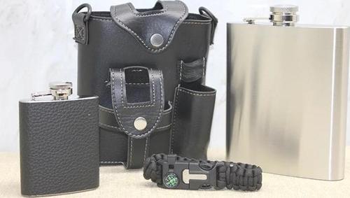 Deri Kılıflı Matara Seti Alk3929