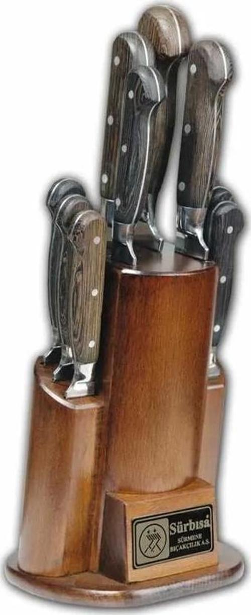 61504ym - Sürmene Yöresel Mutfak Bıçağı Seti - 10 Lu Set