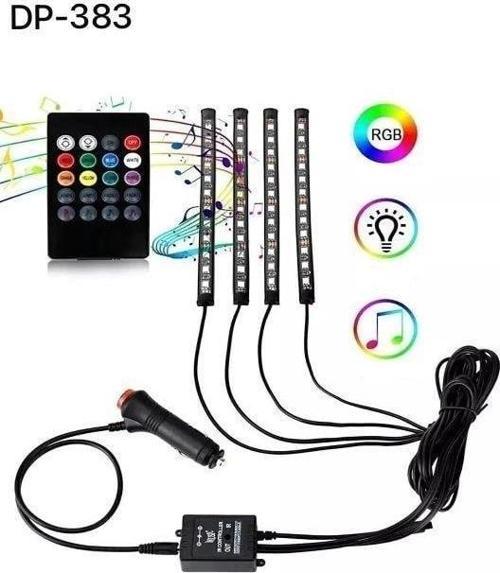 Araç İçi Ayak Altı Ses Duyarlı Şerit Led 4lü Set