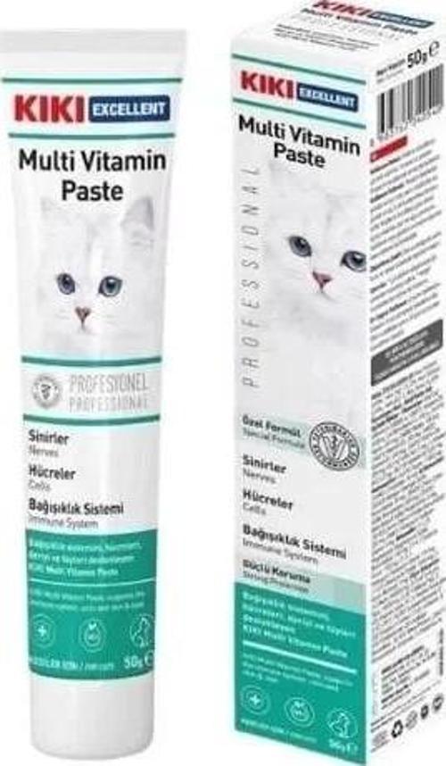 Kiki Excellent Bağışıklık Sistemi Destekleyici Kedi Multi Vitamin Malt Macunu 100 Gr