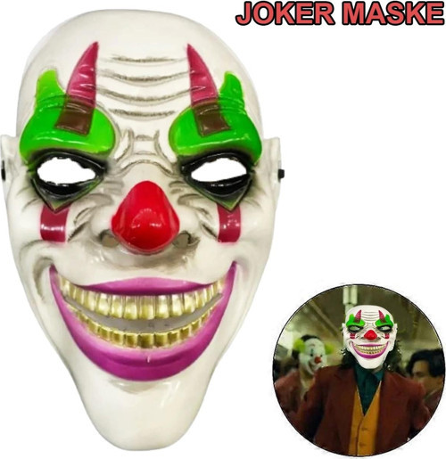 Delirten Gülüş Psikopat Palyaço Temalı Joker Maskesi