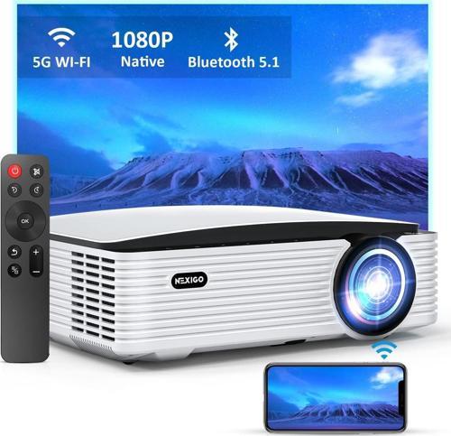 1080P Dış Mekan Film Projektörü - WiFi and Bluetooth 5.1