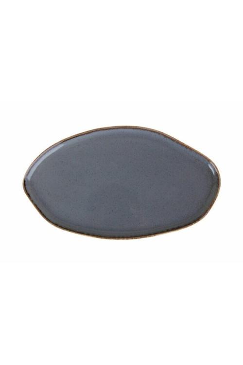 04alm005017 Pure Seasonskoyu Gri Kayık Tabak 31 Cm