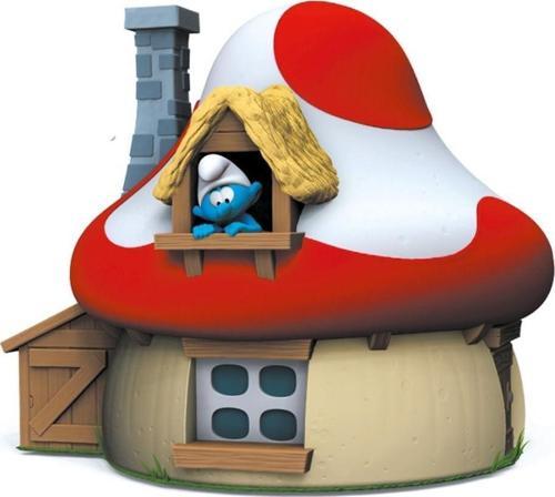 Smurfs Mushroom House Money Box - Şirinler Evi Kumbara
