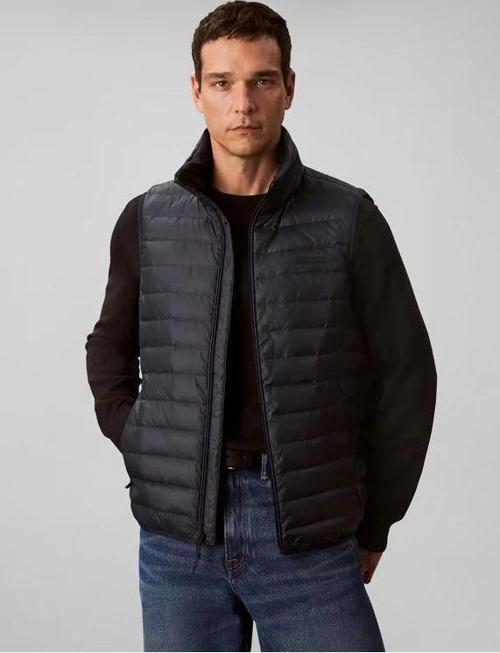 Kolsuz Hafif Naylon Şişme Erkek Yelek LV04LC509G-CEF