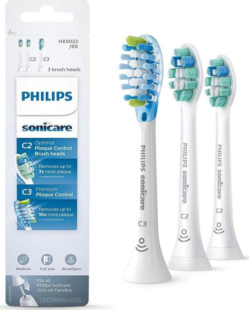 Sonicare Diş Fırçası Başlıkları, C3 Premium ve C2 Optimal - HX9023/69