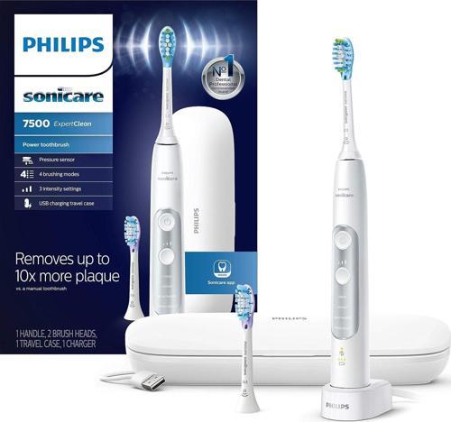 Sonicare ExpertClean 7500, Şarjlı Elektrikli Diş Fırçası - Beyaz