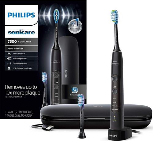 Sonicare ExpertClean 7500, Şarjlı Elektrikli Diş Fırçası - Siyah