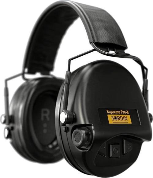 Supreme Pro-X İnce Sfa İşitme Koruması - Aktif Kulak Koruyucuları - Siyah