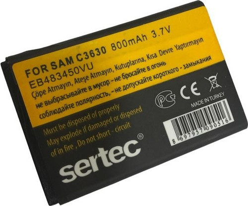 Samsung C3630 uyumlu Batarya