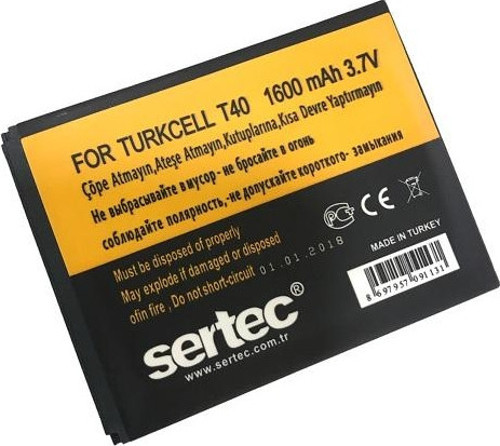 Turkcell T-40 Uyumlu Batarya