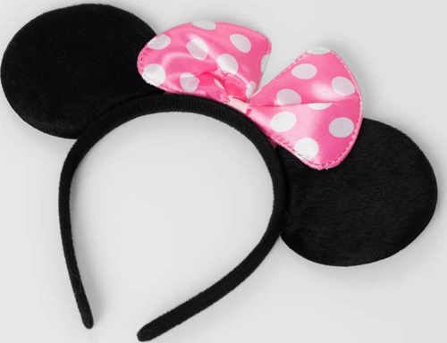 Pembe Fiyonklu Minnie Mouse Tacı Mini Kulak