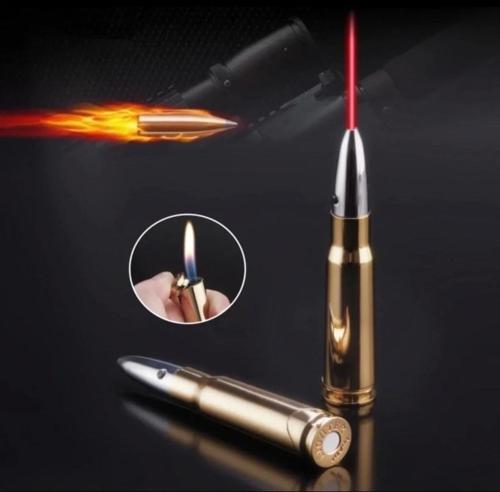 Yeni Altın Ucu Lazer Kızılötesi Alev Mermi Çakmak Yaratıcı Askeri Model