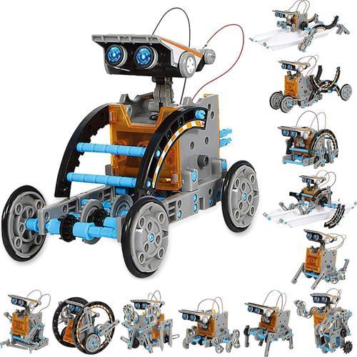 STEM 12'si 1 Arada Eğitim Solar Robot Oyuncakları (190 Parça)