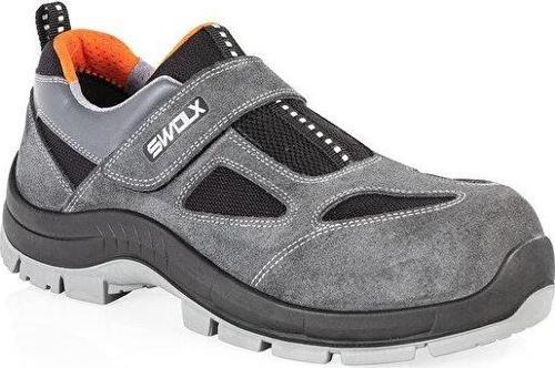 Suet Deri-S1 Unisex İş Güvenliği Ayakkabısı CLASS-XC-12 Gri