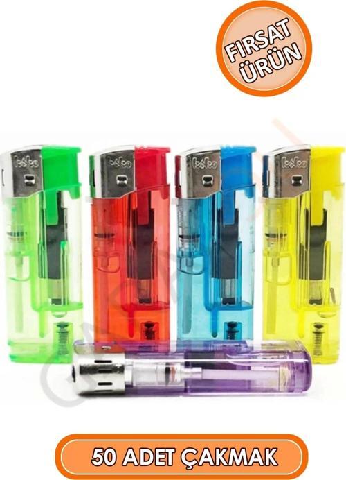 Koko Manyetolu Çakmak 50 Li Şeffaf Cam Doldurulabilir