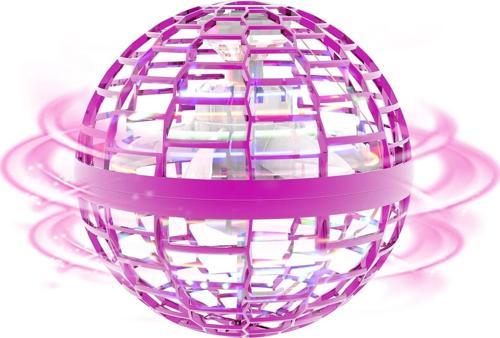 Uçan Top Oyuncak, Bumerang El Kontrollü Mini Drone - Pembe