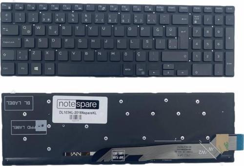 Dell Inspiron 5567-FHDG50F81C, 5567-G20W45C Uyumlu Işıklı Klavye Siyah TR