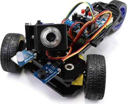 Üç Tekerlekli Akıllı Araç Kiti - Raspberry Pi İçin
