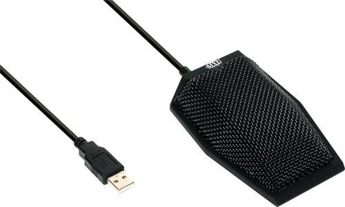 AC-404 USB Sınırlayıcı Kondenser Konferans Mikrofonu - Siyah