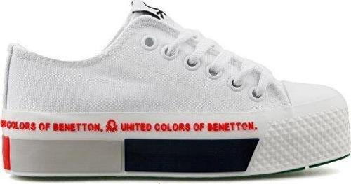 Benetton Bn 30934 Beyaz Kırmızı Kadın Günlük Ayakkabı BN-30934-BEYAZ-KIRMIZI Beyaz