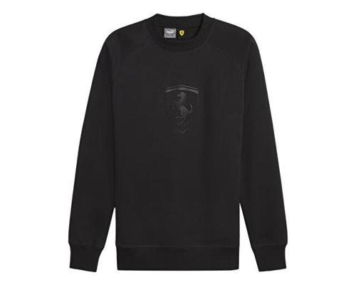 Ferrari Race Big Shield Crew Erkek Günlük Sweatshirt 62380201 Siyah