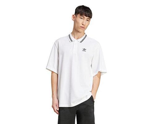 Loose Polo Erkek Günlük Tişört JW5898 Beyaz