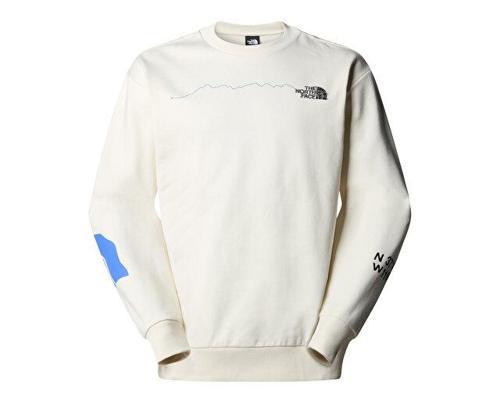 U Nse Graphic Crew Erkek Günlük Sweatshirt NF0A87F4QLI1 Krem