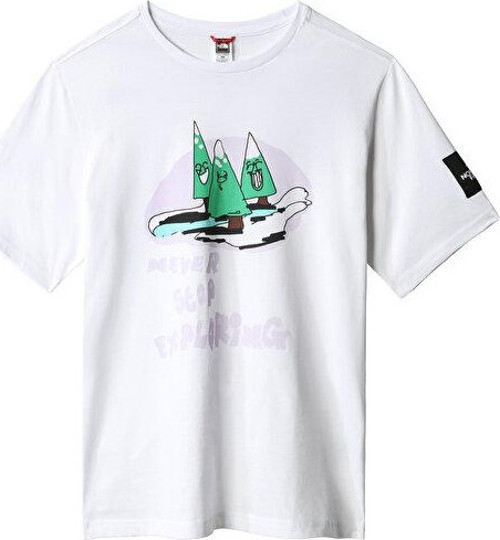 Graphic Tee Erkek Günlük Tişört NF0A7X3KFN41 Beyaz