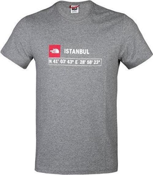 M Gps Tee  istanbul Rec Erkek Günlük Tişört NF0A7ZC2DYY1 Gri