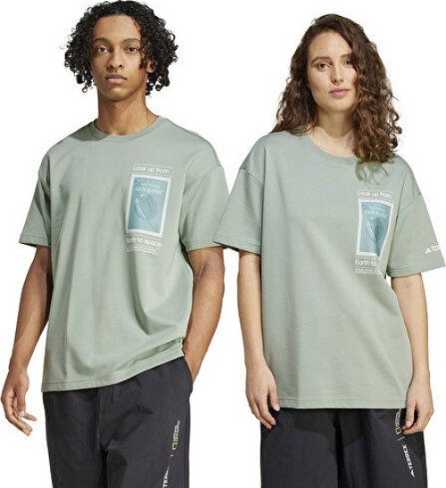 Ng U Ar F Gfx T Unisex Günlük Tişört JD5963 Gri