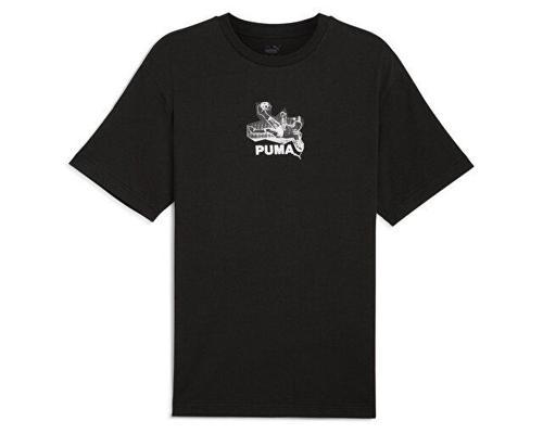Graphics Bicycle Kick Tee Erkek Günlük Tişört 62800501 Siyah
