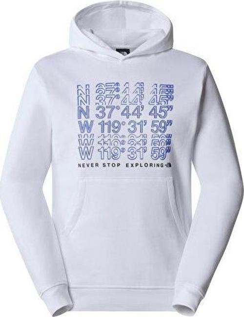 M SS24 Coordinates Hoodie Erkek Günlük Sweatshirt NF0A87EAFN41 Beyaz