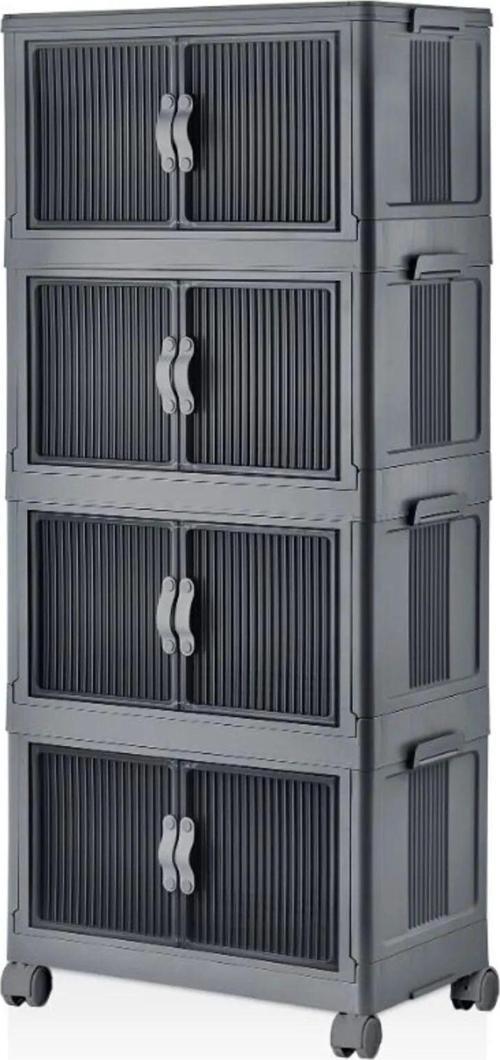 Çok Amaçlı Katlanır Portatif Taşınabilir Tekerlekli 4 Katlı Banyo Mutfak Balkon Sebzelik Dolabı