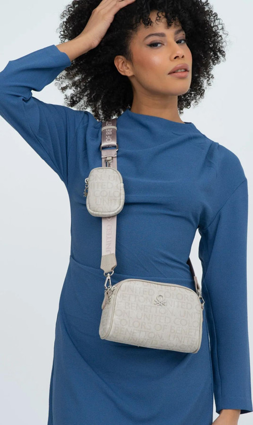 Bennetton Kadın Çapraz Çanta BNT_1278 Benetton Taş