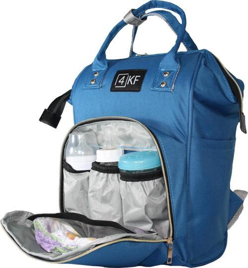 Anne Bebek Bakım Sırt Çantası Fonksiyonel Su Geçirmez Çanta Mavi