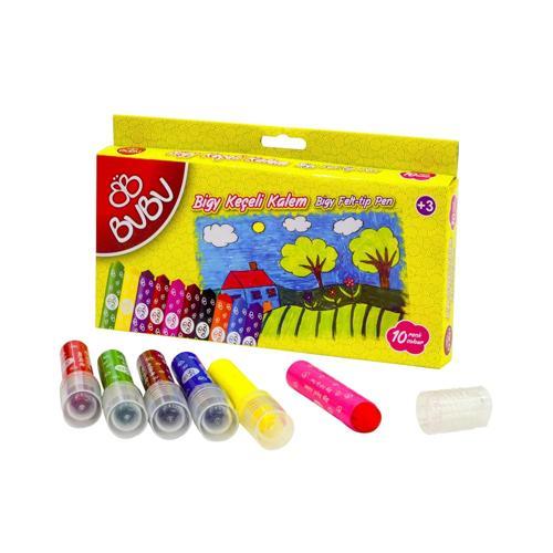 Keçeli Kalem Bigy 10 Renkli Keçeli Kalem