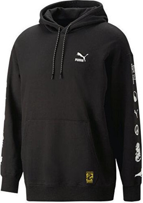 X Staple Graphic Hoodie Erkek Günlük Sweatshirts 53982501 Siyah
