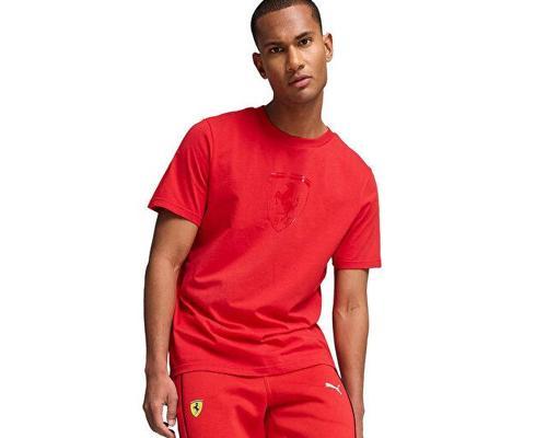 Ferrari Race Tonal Shield T Erkek Günlük Tişört 62705702 Kırmızı