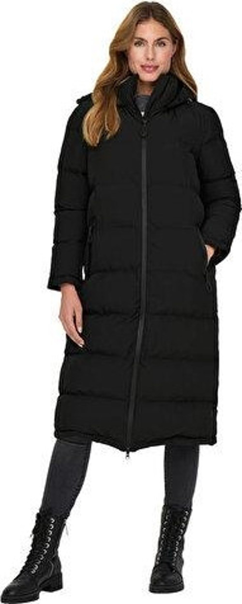 Onlpaula Premium Puffer Kadın Günlük Mont 15326655-BLACK Siyah