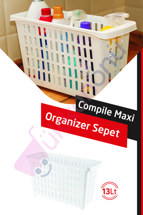 Maxi Organizer Tekerlekli Patates Soğan Temizlik Malzemesi Şampuan Düzenleyici 13 Lt.
