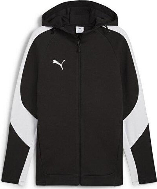 Team Evostripe Hooded Erkek Futbol Kamp Ceketi 65994703 Siyah