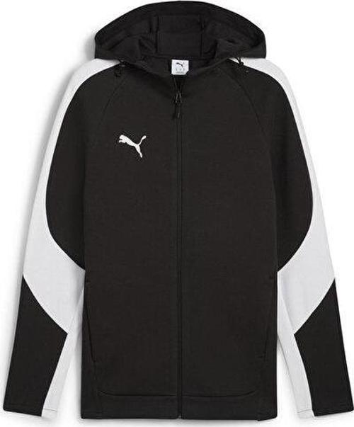 Team Evostripe Hooded Erkek Futbol Kamp Ceketi 65994703 Siyah