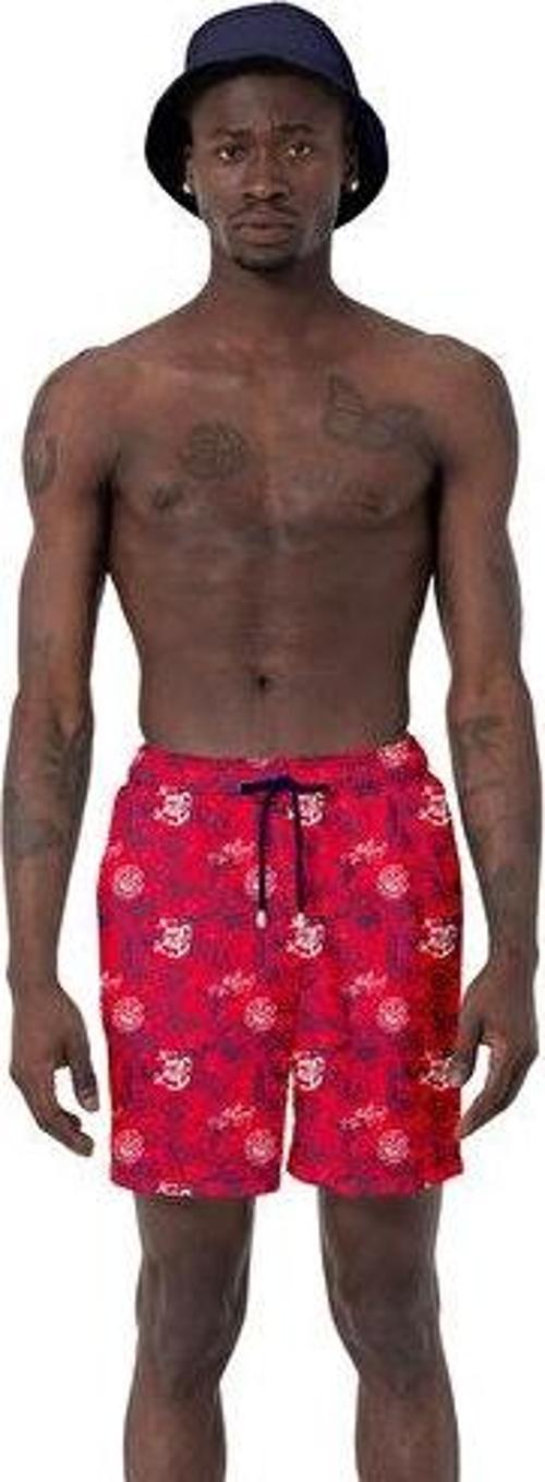 Hw 024 Desenli Erkek Sort HW-024-DESENLI-ERKEK-SORT Erkek Şort Mayo Kırmızı