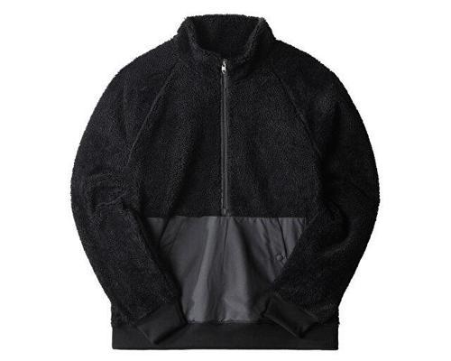 M Ridge Fleece 1/4 Zip Erkek Outdoor Polar Ceket NF0A5A82JK31 Siyah