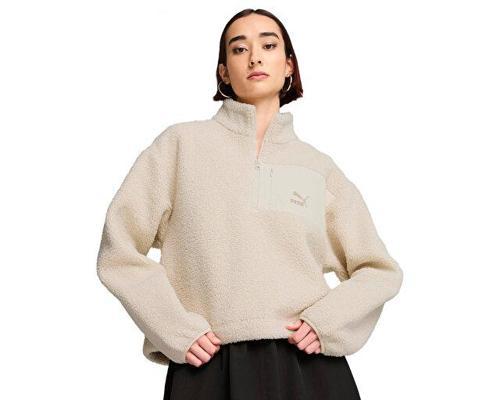 Classics Winterized Half-Zip Kadın Günlük Polar Sweatshirts 62679687 Bej