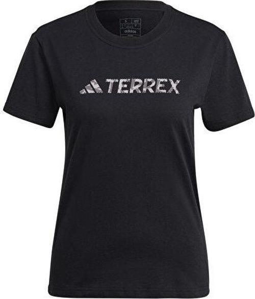 W Logo Tee Kadın Günlük Tişört HZ1392 Siyah