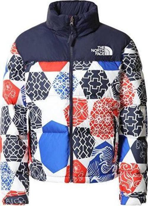 W Printed 1996 Retro Nuptse Jacket Kadın Outdoor Montu NF0A5IXK3H11 Çok Renkli